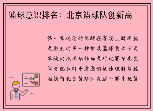 篮球意识排名：北京篮球队创新高